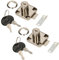 KOTARBAU® Lot de 2 serrures de meubles à visser pour portes de meubles et tiroirs, 40 x 40 mm
