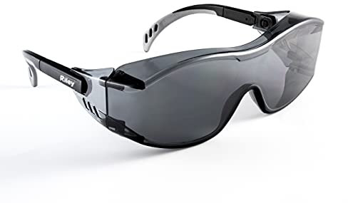 Riley Tilla Safety Glasses for Work - Anti-Fog and Anti-Scratch Adjustable UV 400 Protective Clear Glasses