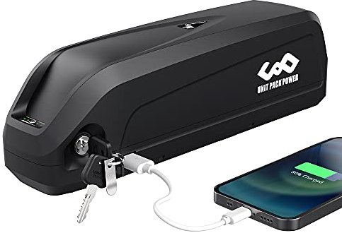 Batterie de vélo 48V 15Ah - Batterie Lithium-ION pour 500W 750W 1000W Kit de Roue de Conversion pour Moteur de moyeu arrière Avant Ebike kit de Conversion ebike Batterie(5 épingles)