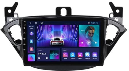 GOHEXA Android 12.0 2 DIN Stereo Autoradio, 9 Touchscreen Stereo Auto per Opel Corsa E 2014-2019 con Car Play Senza Fili,GPS, FM Radio, Bluetooth, Comandi al Volante (Size : 1+32G)