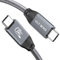 USB C to USB C Cable, 20Gbps Type C 3.2 Gen2x2 Cord with 20Gbps Rate, PD 240W 5A, 4K@60Hz Video and E-Marker for Thunderbolt 3/4, MacBook, Dell XPS, iPad Pro, Samsung S20/S21, SSD, Hub, Monitor (1.5M)