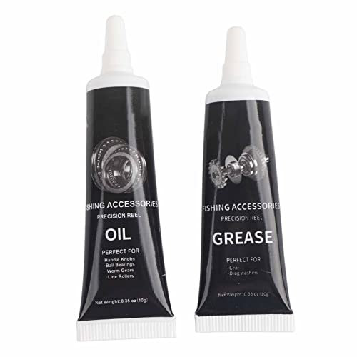 Angelrollenfette und -öle, Schmierölfett-Set für Angelrollen (BLACK)