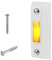 Pulsador Timbre Iluminado, Metal Botón de Timbre con Tornillos Montado en la Pared Interruptor de Timbre Reemplazo de Botón de Timbre para la Mayoría de Timbres de Puerta (Blanco)
