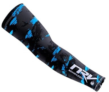 NRV Brazalete de compresión para juegos – Edición Legacy – Optimiza tu juego con comodidad y estilo – Diseñado por jugadores profesionales, duradero, transpirable y sin fricción, azul, M
