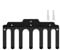 Wall Mount Barbell Rack - Wall Mounted Barbell Holder | Weight Bar Holder With 7 Hooks, Gym Accessory Storage Resistance Bands, Jump Ropes, Barbells, Lifting Belts, Cable Attachments
