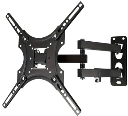 Soporte de televisión Giratorio Klack para Medidas de 14 hasta 55 Plasma LCD LED Flat Panel TV con VESA Desde 75x75 a 400x400 mm con tornillería