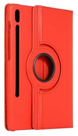 Schutzhülle für Samsung Galaxy Tab S7 11 Zoll 2020 SM-T870 (Wi-Fi) SM-T875 (LTE) Tablet PC Schutzhülle, 360 Grad drehbare Halterung Schutzhülle (Rot)