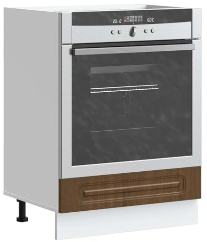 Refined Mueble de Horno Kalmar marrón Roble Madera reconstituida 1x Mueble de Horno