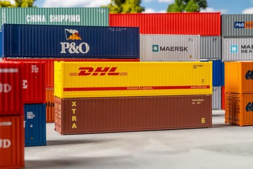 Faller 182056-40' Container DHL and Xtra - Gauge H0