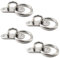 Decke Wandhalterung Haken Heavy Duty Anker mit Ring 5mm 3/16 304 Edelstahl ideal für Yoga Schaukeln Hängematten/Boat Rigging/Marine Deck Hardware/Suspension Training Straps
