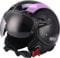 Sparco Riders Demi Jet 93005NGV Casco Moto, Nero/Viola, L