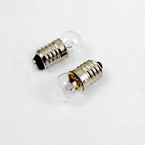 20x E10 4.8V / 0.5A 2.4W Miniature Screw Base Light Bulb Lamp Flashlight Torch Work Light DIY Experiment (Box of 20)