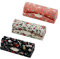 Hanyi 3 Pcs Retro Druck Muster Leder Lippenstift Etui mit Spiegel Schmuckkästchen Lippenstift Box