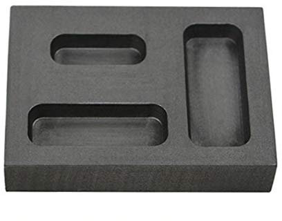 LLF Molde de grafito para lingotes de 1/4 1/2 1 onza de fundición de oro, también plateado