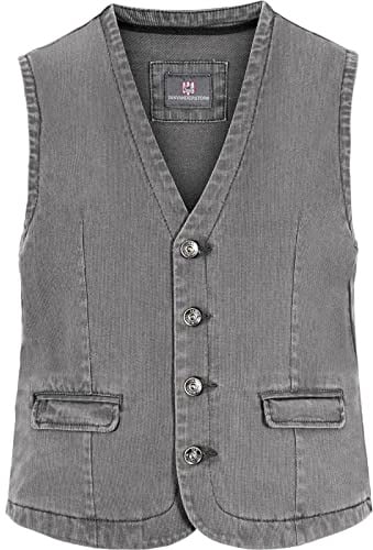 Jan Vanderstorm Herren Weste Torell Grau, L - 54