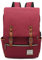 UGRACE Vintage Laptop Backpack with USB Charging Port, Elegant Water Resistant Travelling Backpack Casual Daypacks College Shoulder Bag for Men Women, Fits up to 15.6Inch Laptop in Red