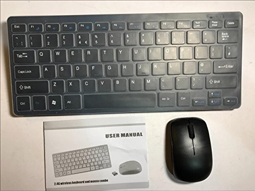 Replacement for Wireless New Mini Keyboard and Mouse for TOSHIBA SMART TV (Black)