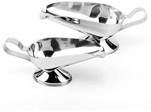 XXXXW Cruche à Lait Saucière en Acier Inoxydable Saucière, en Acier Inoxydable Saucier avec poignée Ergonomique et Big Dripless Lip Spout Pot à Lait Saucière (Size : M)