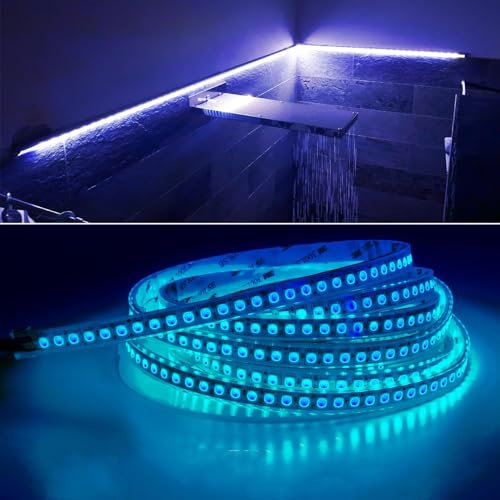 KIT striscia 600 LED RGB luce cromoterapia bagno centralina RF 24V stagna IP68