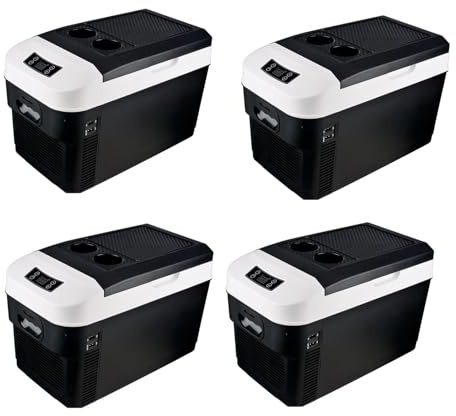 Auto Companion Coolbox, Car Refrigerator Car/Truck Cooler 24V/12V/220V-240V Portable Camping Fridge Long Distance Driving Journeys And Camping (28L) (Black-20L)