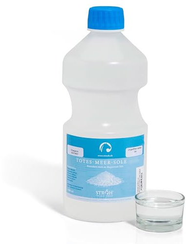 STRÖH Totes Meer Sole 5% (1l) Inhalation • Hustensaft Pferd • Regeneration der Atemwege bei Pferden • Bei Atemwegserkrankungen, Allergie & Ekzeme