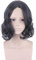 NEZIH Movie Severus Snape Black Perücke Cosplay Professor Snape Curly Perücke Halloween Rollenspiel Kostüme Wigs + Perücke Kappe, Dekorativem Zubehör, Geschenk Für Anime-Fans