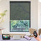 Graywind Customized Smart Solar Blinds, Fireproof Electric Roller Blinds Compatible With Alexa Google, Rechargeable Motorized Window Shades with Remote for Home Office Patio, 3% Openness Black Pearl