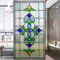 Frosted Buntglas-Muster, Sichtschutz, Fensterfolie, Hitzekontrolle, Anti-UV-Blockierung, Fensteraufkleber, klebstofffrei, statisch haftend, Fensterdekoration, 80 x 150 cm (B x H)