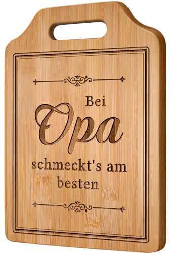 Giftasy Opa Geschenk - Graviertes Bambus Schneidebrett, Opa Geschenk Geburtstag, Geburtstagsgeschenk, Vatertagsgeschenk Vatertag