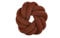 TISECO Home Studio - Kissen (gefüllt) Knot - Samt - Knotenkissen - 30x30x7cm - Braun