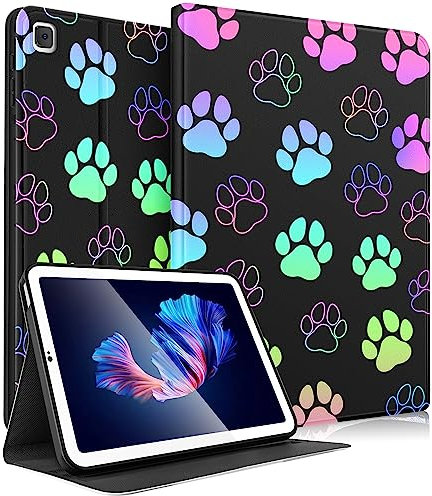 SurgeCraft Coque pour Samsung Galaxy Tab A7 Lite 8,7 pouces – Femmes filles mignon étui folio imprimé chien enfants jolie fille adolescent Kwaii Design pour Samsung A7 Lite Tablet Cases SM-T220 / T225