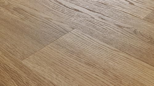 Klick-Vinylboden Newport Eiche 5,3mm - Eleganter Honigton, 21 dB Schallreduzierung, 1,76 m²/Paket, einfache Verlegung, hohe Widerstandsfähigkeit.