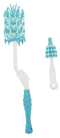 JOINPAYA 2pezzi Spazzole Silicone Per Pulizia Tettarelle Bicchieri e Calici Manico Lungo Staccabile Per Rimuovere Macchie Pennello Delicato e Portatile Per Bottiglie e Bicchieri in Vetro