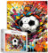 Fußball-Puzzle für Erwachsene, 1000 Teile, Graffitic, Fußballmalerei, Ball, Sport, Schwarz-Weißer Ball, DIY, Basteln, Magisches Puzzle, Kunst, Schlafzimmer, Dekoration