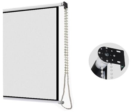 KPEGAXS Tragbare Projektionsleinwand Rollo Beamer Leinwand 40 Zoll 50 Zoll 60 Zoll 72 Zoll Innen Heimkino Projektionsschirm HD Beamerleinwand(50inch)