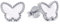 Evensee Premium Perlmutt Schmetterling Ohrringe 925 Silber,Exklusive Butterfly Ohrstecker Hypoallergen Weiß,Geschenk Frauen Damen Hochzeit Taufe Jubiläum Verlobung
