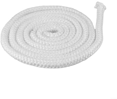 Hochleistungs-Türdichtung aus Fiberglas, 2 m Länge, geeignet für Holzöfen und Kamine, um die Effizienz zu maximieren (10 mm)
