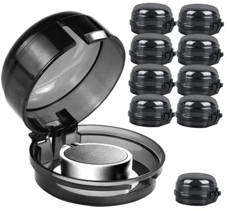 VILLCASE 10Pcs Stove Knob Covers Transparent Safety Guards for Gas Stove and Oven Prevent Accidental Touch Durable and Easy to Use Protective Knob Shields