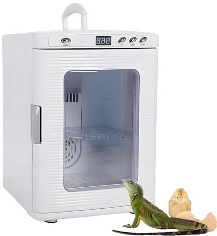 EpyGnom 25L Reptile Incubators Portable Chameleon Lizard Turtle Incubation Hatcher Cooling & Heating Brooders Thermostat Box Lab Hatching Eggs Incubator Breeding for Snake Tortoise White