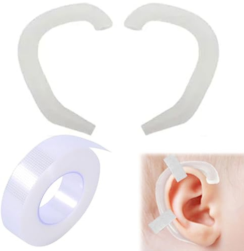 Corrector Estético de Orejas Correctores Estéticos del Oído del Bebé para Orejas de Bebé Recién Nacido Pegatinas Orejas Corrección Estética de Silicona Juego de Película para Almohadilla para Oído