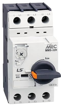 WEBMATEL Guardamotor Disyuntor 0,63-1A 3 Polos - Interruptor de Protección de motor - Montaje en Carril DIN