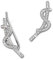 SilberDream Ear Cuff Wave Ohrring Ohrklemme 925 Sterling Silber Damen-Schmuck GSO451W