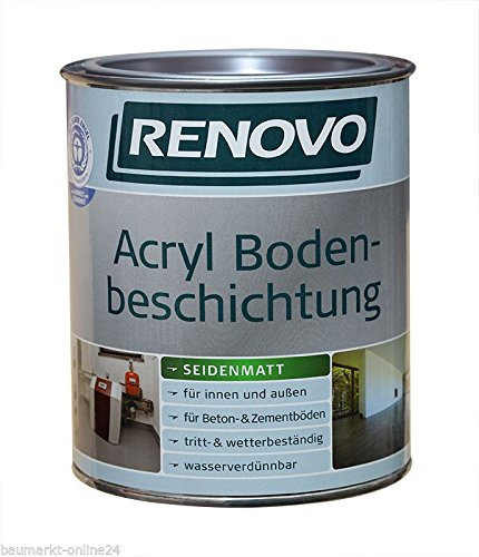 Acryl Bodenbeschichtung 750 ml RAL 7032 Kieselgrau Renovo