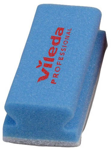 Vileda kratzfrei - Non-Scratch - Schwamm, weißes Pad, blau, 70x150 mm