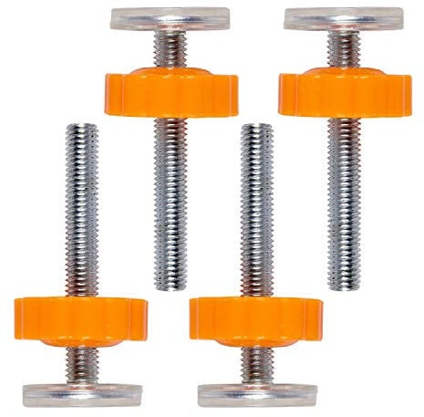 COSORO Stair Gate Spares Wall Fixings-4 Pack M10 Pressure Baby Gates Threaded Spindle Rods Walk Thru Gates Accessory Screw Bolts for Baby and Pet Safety Gates, Pressure Mounted Gates Replacement Set
