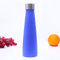 Termo Botella Agua Botella de vacío 400 ml de deportes al aire libre taza frasco de vacío botella de agua aislada azul