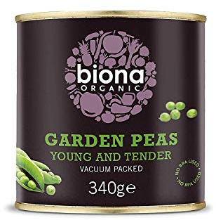 Biona Organic Garden Peas 340g (Pack of 6)