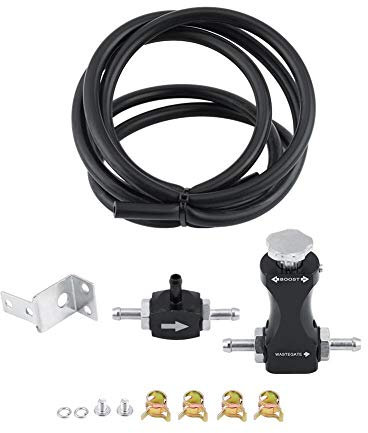 KSTE Boost Controller - bilatéral réglable Turbo T vanne de purge, Boost manuel Controller Kit universel for la voiture.