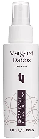Margaret Dabbs Shoe & Insole Cleansing Spray, 100ml | Eliminates Bad Odour, Podiatrist-Approved 70% Alcohol, Keeps Footwear Fresh and Clean, Lemon Myrtle Scent