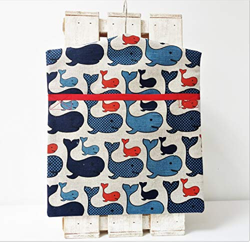 Handmade Linen Cotton Peg Bag Peg Storage Clothespin Whales